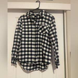 Flannel Peloton Checkered Button-Up Shirt